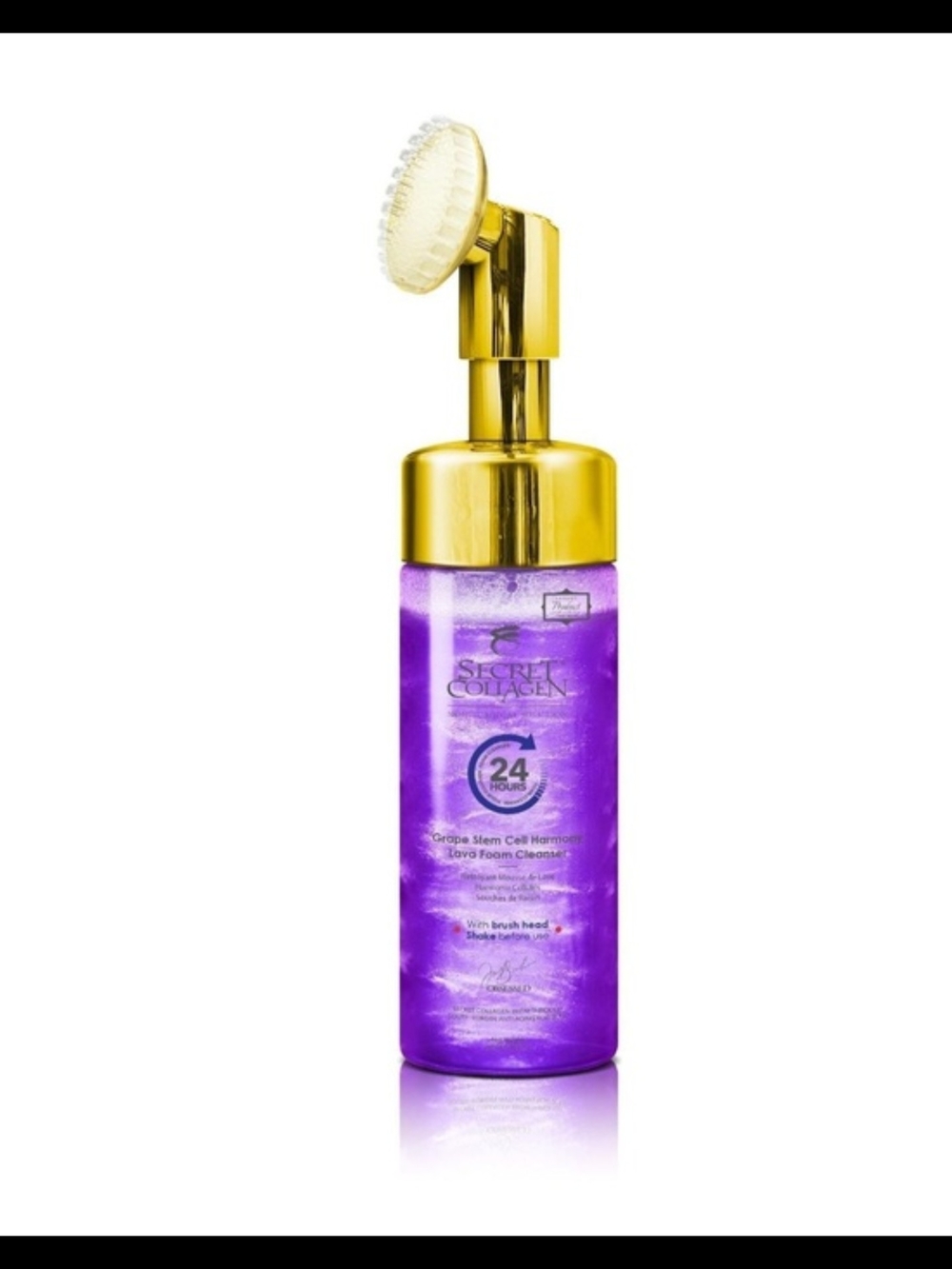 Secret Collagen Grape Stem Lava Cleanser with Brush Head